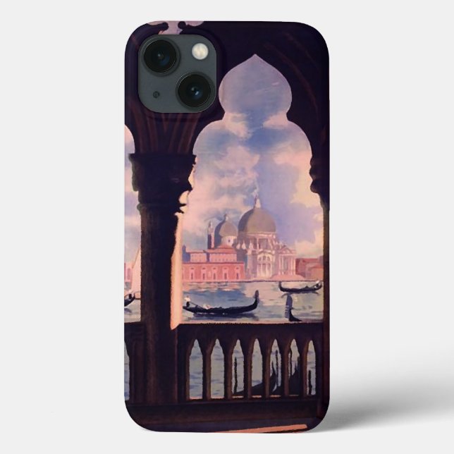 Vintage Venice Italy Travel Case-Mate iPhone Case (Back)