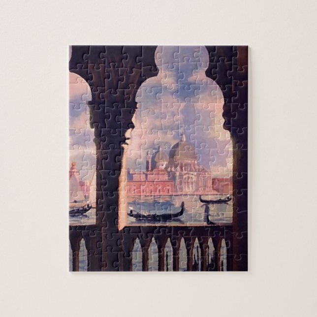 Vintage Venice Italy Travel Jigsaw Puzzle (Vertical)