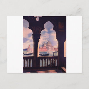 Vintage Venice Italy Travel Postcard