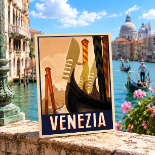 Vintage Venice Italy Travel Postcard