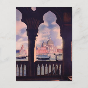 Vintage Venice Italy Travel Postcard