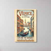Vintage Venice Italy Travel Poster