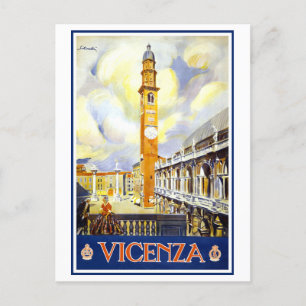 Vintage Venice, Italy, Travel Poster Postcard