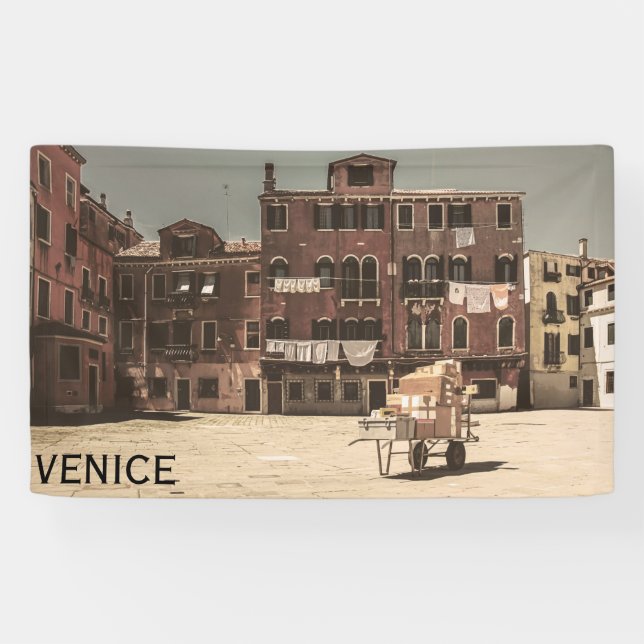 Vintage Venice photo Banner (Horizontal)