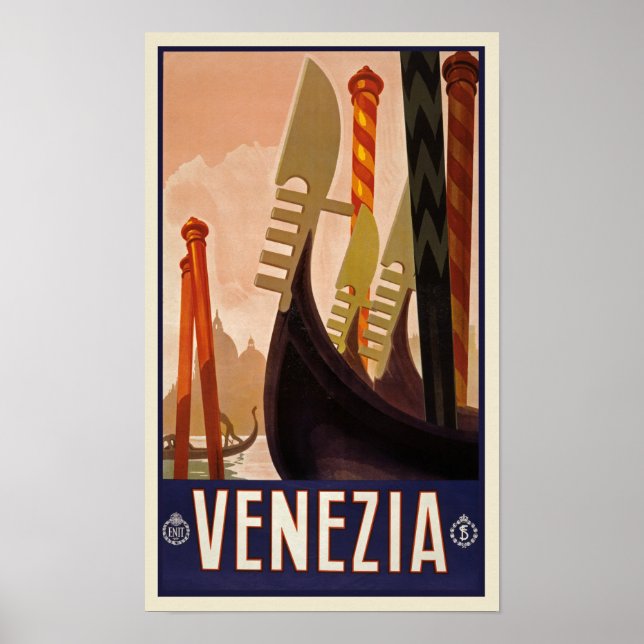 Vintage Venice Travel Poster (Front)