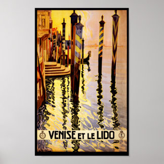 Vintage Venice Travel Poster