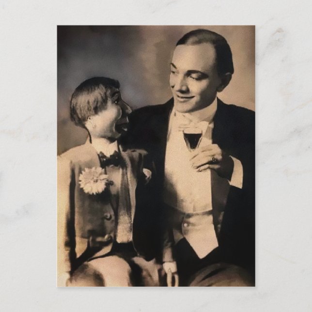 Vintage Ventriloquist Dummy Postcard (Front)