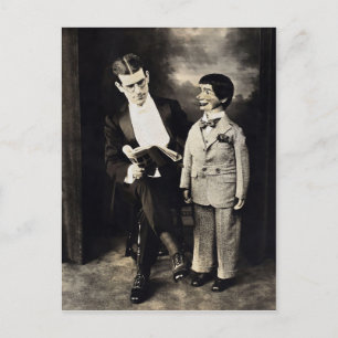 Vintage Ventriloquist Dummy Postcard