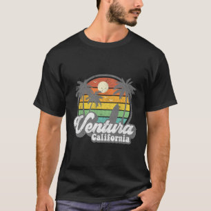 Vintage Ventura Beach California Ca Surfing Retro T-Shirt