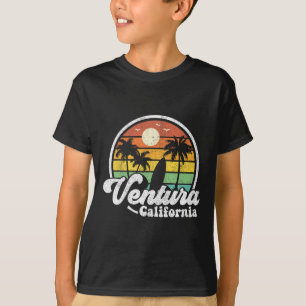 Vintage Ventura Beach California Ca Surfing Retro T-Shirt