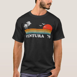 Vintage Ventura Beach California Retro Sunset Surf T-Shirt