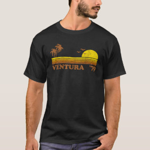 Vintage Ventura Beach California Retro Sunset Surf T-Shirt
