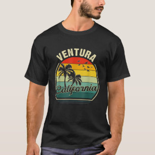 Vintage Ventura California Beach Summer Vacation S T-Shirt