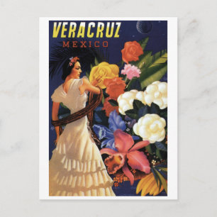Vintage Veracruz Mexico Travel Postcard