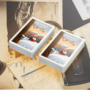 Vintage Vermont Playing Cards