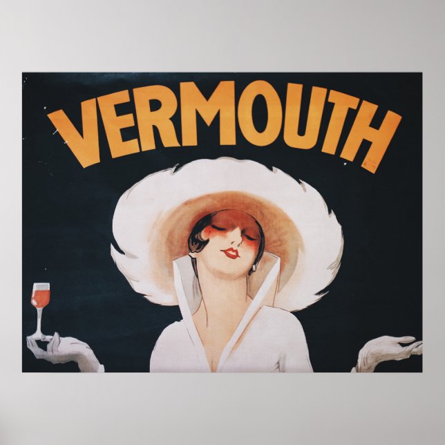 Vintage Vermouth Advertisement  Poster (Front)