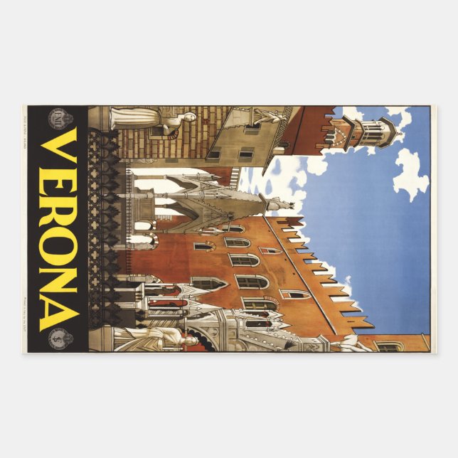 Vintage Verona Italy stickers (Front)