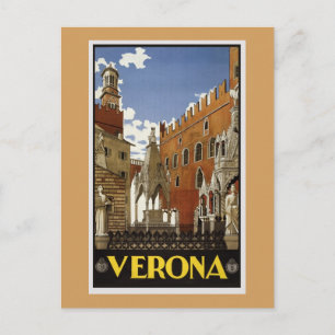 Vintage Verona Travel Postcard