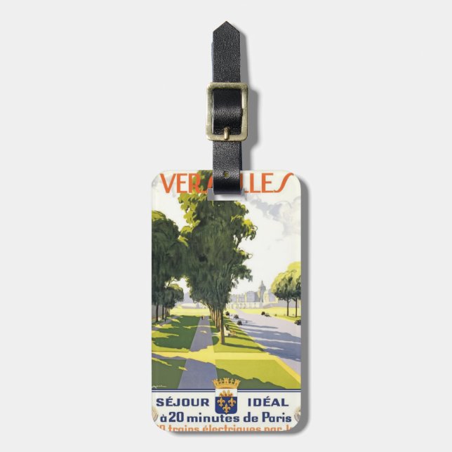 Vintage Versailles Luggage Tag (Front Vertical)