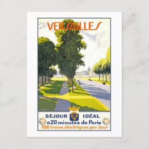 Vintage Versailles Travel Postcard