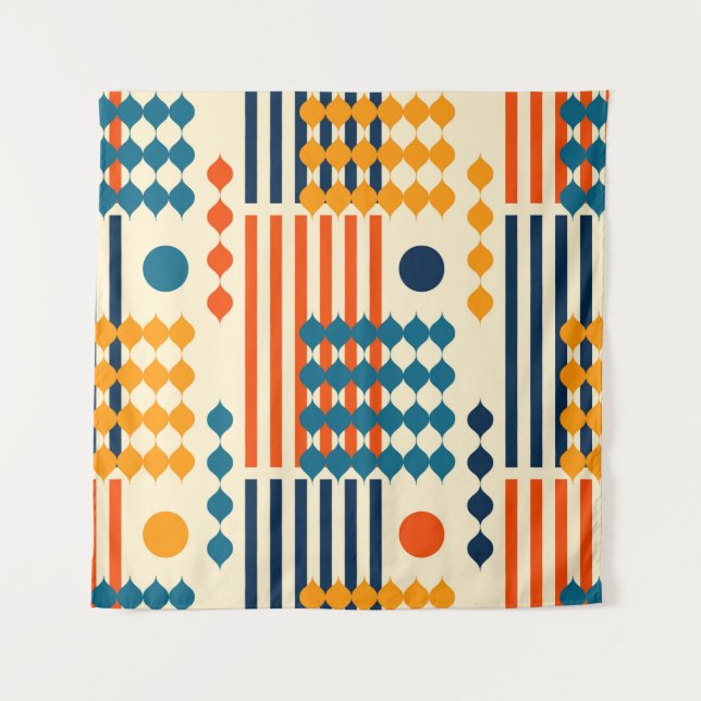 Vintage vertical seamless pattern. tapestry (Front)