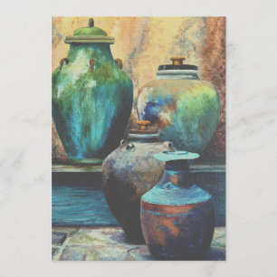 Vintage Vessels Acrylic Art Caroline La Bocatf9641 Holiday Card