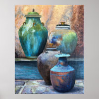 Vintage Vessels Acrylic Art