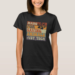 Vintage Vet Tech Appreciation For Veterinary Techn T-Shirt