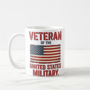 Vintage Veteran USA Flag Military Vector Design_1 Coffee Mug