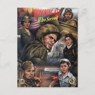 Vintage Veterans day, 1992 - Postcard