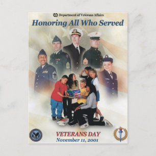 Vintage Veterans day, 2001 - Postcard