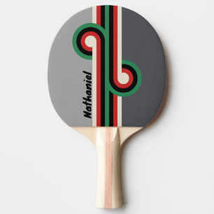 Vintage VHS Loop with Name Ping Pong Paddle