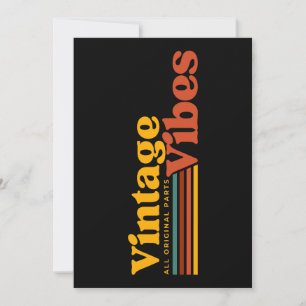 VINTAGE VIBES ALL ORIGINAL PARTS INVITATION