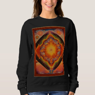 vintage vibes hand made art sweatshirt