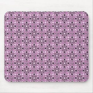 Vintage Vibrance Damask Mousepad, Wisteria Mouse Mat