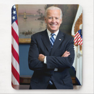 Vintage Vice President Joe Biden Portrait Mouse Mat