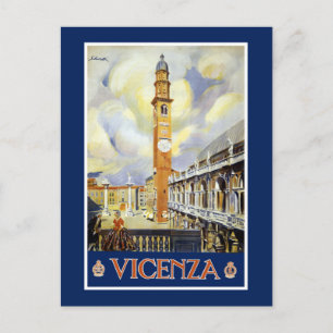Vintage Vicenza Italy Travel Postcard