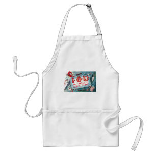 Vintage Vices Party, Gambling Drinking Smoking Standard Apron
