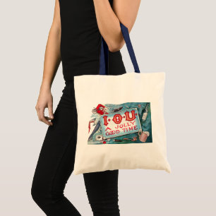 Vintage Vices Party, Gambling Drinking Smoking Tote Bag