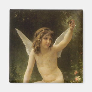 Vintage Victorian Angel, Prisoner by Bouguereau Magnet