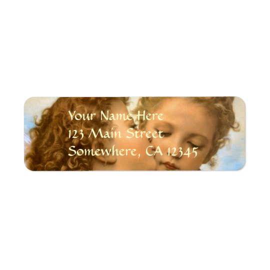 Vintage Victorian Angels, First Kiss by Bouguereau Return Address Label