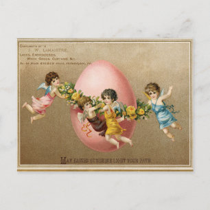 Vintage Victorian Angle Easter Holiday Postcard