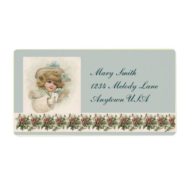 Vintage Victorian Art Address Label Stickers (Front)