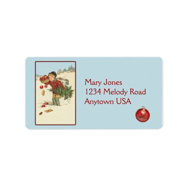 Vintage Victorian Art Address Label Stickers (Front)