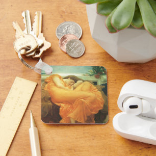 Vintage Victorian Art, Flaming June by Leighton Key Ring