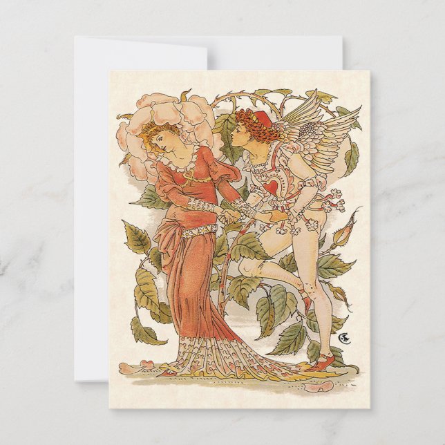 Vintage Victorian Art, Rose by Walter Crane (Front)