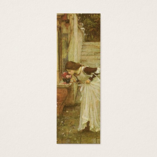 Vintage Victorian Art, The Shrine by JW Waterhouse Mini Business Card