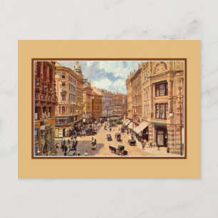 Vintage Victorian art Vienna Graben Postcard
