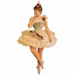 Vintage Victorian Ballerina Ornament Photo Sculpture Decoration<br><div class="desc">These items have an image of a pretty ballerina from a vintage Victorian illustration.</div>