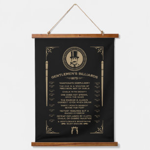 Vintage Victorian Billiard Wall Art